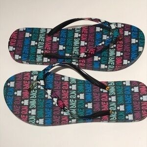 Ironman, ‘Swim Bike Run’ flip-flops. SZ 9/10. New